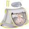 Tefola Strandzelt,Strandmuschel Baby UV Schutz 50+,Baby Sonnenschirm Zelt Mit Aufbewahrungstasche,Baby Strand Pop up Zelt,Wasserdichtes UV Schützendes Zelt für Familie Strand,Picknick (Weiß)