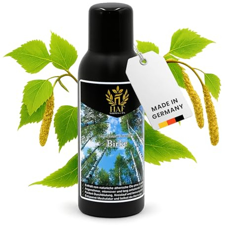HAF Concentrato per sauna di betulla da 100 ml, profumo per sauna con oli essenziali naturali, infuso per sauna senza additivi artificiali, olio per sauna per un profumo intenso e duraturo