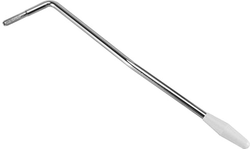 Zerodeko Leva Tremolo per Chitarra Elettrica Singola con Filettatura 5.0 Mm in Metallo e Plastica, Funzione di Regolazione Tensione Corde e Cambio Tono, Colore Argento