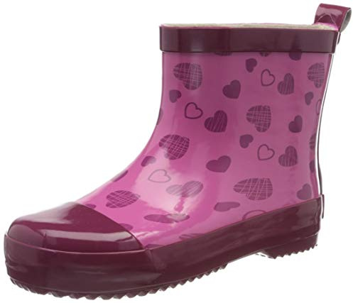 Playshoes Bottes En Caoutchouc Basses Bottes de pluie Mixte Enfant, Petits Cœurs, 22/23 EU
