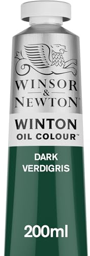 Winsor & Newton Oil Paint, Dark Verdigris, 200 ml (Pack of 1)