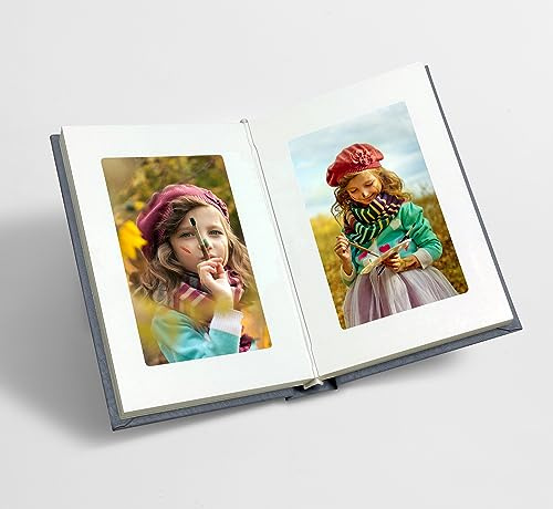 Photo Books for 4x6 Pictures Ideal for Photobook and Theme-Albums（Blue）