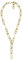 Fossil Kette Heritage D-Link Glitz für Damen Y-Form Edelstahl goldfarben, JF04583710