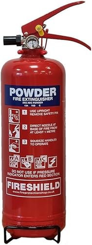 Home Fire Extinguisher - 2kg Powder Fire Extinguisher - FireShield (Extinguisher Only)