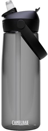 Camelbak THRIVE FLIP STRAW 740 ml – sport bottle – on-the-go flow valve – dust cover – swing handle – ideal for hiking – fits in cup holders – charcoal, size: OS