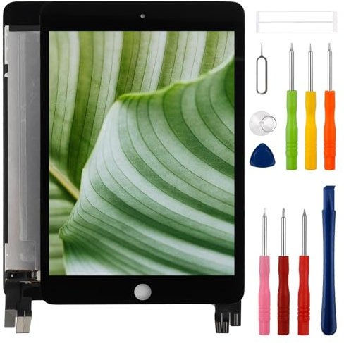swark Ny LCD-display Digitizer byggsats, ersättning för iPad mini 5 2019 7,9 tum A2126, A2124, A2133 med uppdaterad reparationsverktygssats, svart