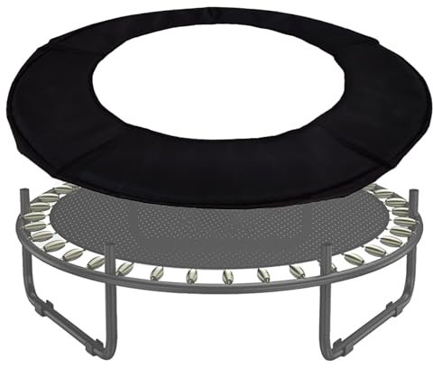 BIWKONI 40 Pollici Trampolino Molla Pad Bambini Trampolino Molla Protezione Copertura Anti-Caduta Anti-Collisione Spugna di Sicurezza Pad,Nero,40 inch