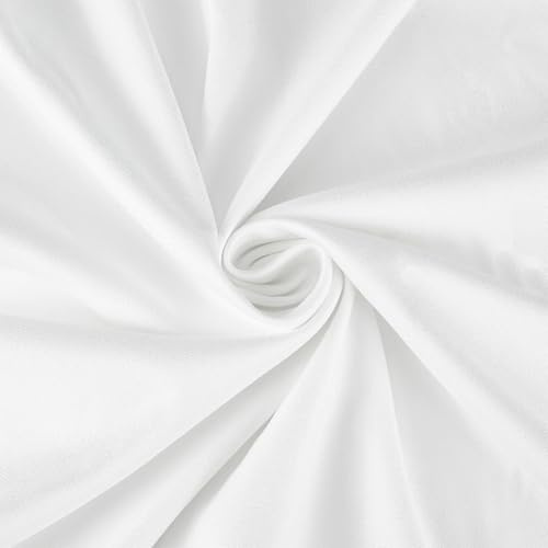 BENECREAT Anti Tarnish Silver Cloth, 60x39 Inch/150x100 cm Polishing Protect Cloth Faux Suede Fabric for Silverware Flatware Silversmith Home Kitchen(White)
