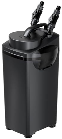 AQPET Halo 500 Filtro Esterno Professionale per Acquari, Silenzioso, Completo di Materiali filtranti, Portata Regolabile, Avvio Touch e Sistema Anti-Surriscaldamento, per acquari Fino a 500 Litri