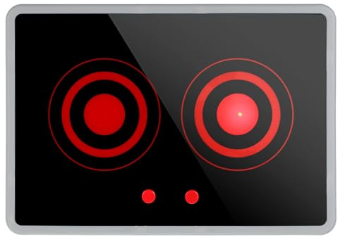 iplusmile Utensilios de cocina de juguete con simulación de cocina de inducción, efectos de sonido y luz, portátil para interiores y exteriores, cocina de juguete para niños pequeños (sin batería)
