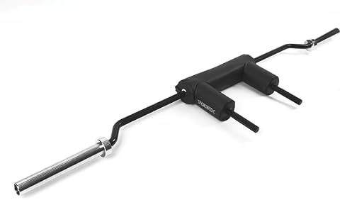 Toorx [Bilanciere Safety Squat Bar SSB-PRO] Barra Professionale Acciaio Brunito per Allenamento Gambe, Carico Max 320 kg, Roller Collo e Spalle, Manicotti Cromati su Cuscinetti, Lunghezza 227 cm
