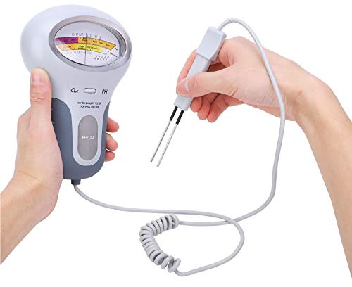 VBESTLIFE probador de Cloro y pH CL2 de Calidad del Agua, para probar el pH CL2 del líquido, para nutrientes hidropónicos, Agua Potable y acuarios, Pantallas Grandes
