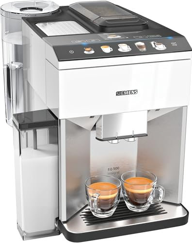 Siemens EQ.500 TQ507R02 Kaffeemaschine Vollautomatisch Espressomaschine 1,7 l, Edelstahl, Weiß