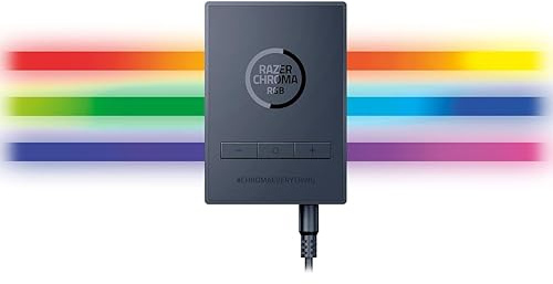 Razer Chroma Light Strip Set - Wireless ARGB Device for Advanced Lighting Customisation (ARGB Controller, 2 Wireless Modes, Mounting Brackets and Adhesive, 1x 100 cm and 2X 50 cm) Black