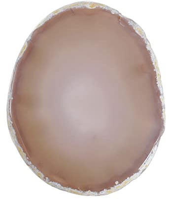 Soulnioi Posavasos de ágata Natural para Bebidas, Posavasos de Piedra geoda, rebanadas de ágata, Barra de Bebidas, Posavasos de Vidrio para Mesa de Centro para Regalo de inauguración casa (Blanco)