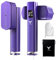 AAMSRAK Travel Steamer for Clothes, Dual Voltage 110-240V, Clothes Steamer, 20s Fast Heat-Up Garment Steamer, 1200W Handheld Steamer Clothing, Mini Portable Steamer Iron, Travel & Home (Purple)
