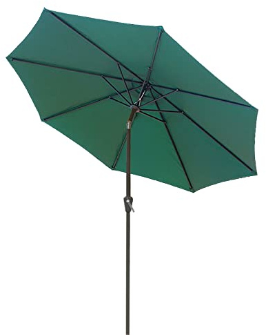 CHCWR Garden Parasols Parasol 106 pulgadas Mercado del mercado del patio, paraguas para jardín con función de inclinación, protección solar para el paraguas al aire libre sin base para al aire libre