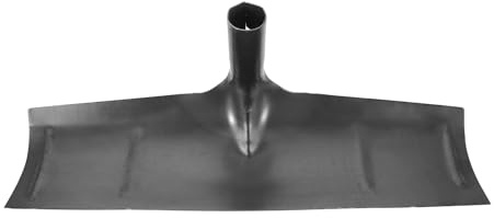 Uonlytech Pala para Limpiar Estiércol de Pollo de Acero al Manganeso Resistente al Desgaste Diseño para Granjas Avícolas y Jardín Negro