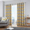 Fusion Chevron Ösenvorhang baumwolle ocker Curtains: 90 Width x 72 Drop (228 x 183cm)
