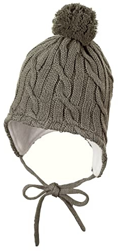 Sterntaler Gorro con pompón, Verde Oscuro, 49