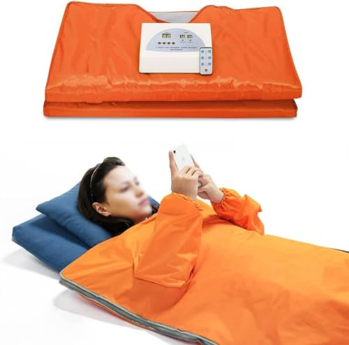 MAHWER Manta de Sauna infrarroja de dosis más Alta, Escultura Corporal, pérdida de Peso, excreción de ácido, Tratamiento de SPA Corporal, calefacción Digital de Sauna Corporal