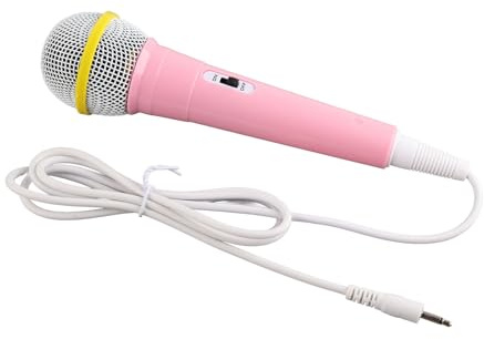 Sxhlseller Portable Microphone for Children with Low Distortion Wire for Children Singing - Family Festival Karaoke [plastic] (Pink)