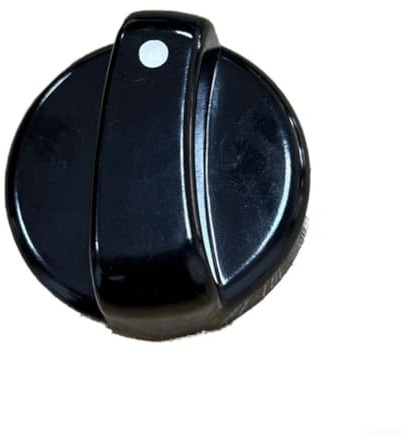 Feeshoppher Gas Stove Knob for Natural Gas and Liquefied Gas Stoves ABS Material Replacement Accessory with Ignition Control Button Easy Installation for Kitchen Cooking in Single Double(1pc)