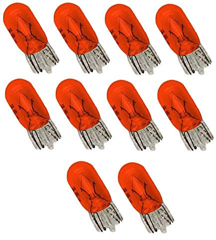 Unbekannt 10 unidades T10 lámpara Lima w5w 5W lateral intermitente bombilla naranja amarillo