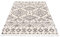 MyShop24 Teppich Wohnzimmer Shaggy - Creme 80x400cm - Schlafzimmer Soft Shaggy Flauschig mit Fransen - Rauten Muster - Oeko Tex 100 Standard - Allergiker geeignet