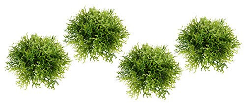 Künstliche Kugel aus Moos Graskugel Deko für Hochzeit Party Dekokugel Grünkugel Kunstmoos Gras Bärenfell Busch Büschel Halbkugel Legen Aufhängen Hängen Tischdeko Kunstpflanze Basteln klein