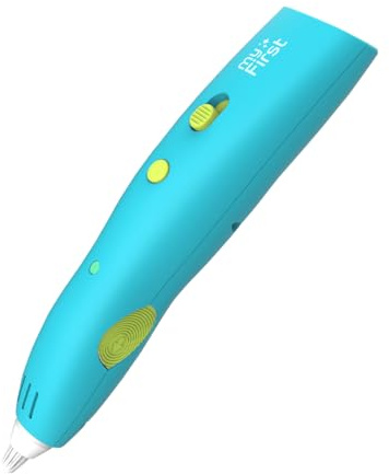 3D Printing Pen for Kids myFirst 3dPen Make, Educational Kids' STEAM Toy with PCL Filaments and Stencils and Activity Book (Blue)