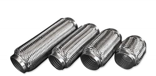 Tubo flexible universal de escape flexible para uso en coche para sistema de escape de 102 mm de longitud, diámetro de 100 mm