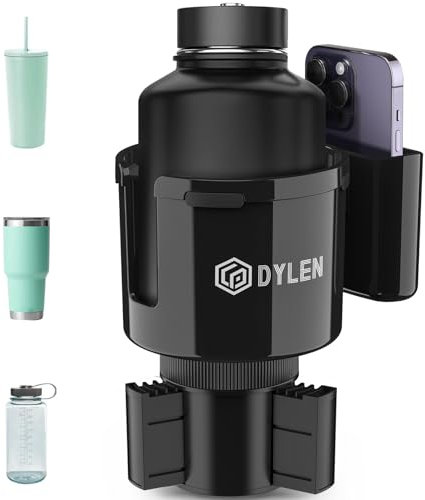 DYLEN Car Cup Holder Expander, Cup Holder Expander for Cars with Expandable Base, Fits Large Drink Bottles 0.4-1.5 L (7-10.7 CM)