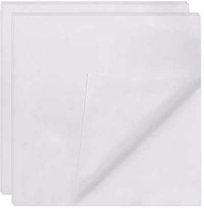 Schmelzbarer Schnittstoff Aufbügelbarer Einlagestoff Leichtes Gewicht Einseitig Vlies Vliesstoff für Nähen Handwerk, Nähhandwerk, Verstärkte Bekleidung (Weiß 200 x 100 cm)