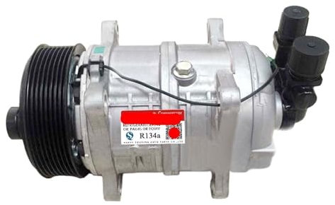 Compresor De Aire Acondicionado For Automóvil Zexel TM16 HD, Compatible Con Camiones Frigoríficos Universales Carrier Thermo King Hubbard 10356120 8800022 PV8(12v)