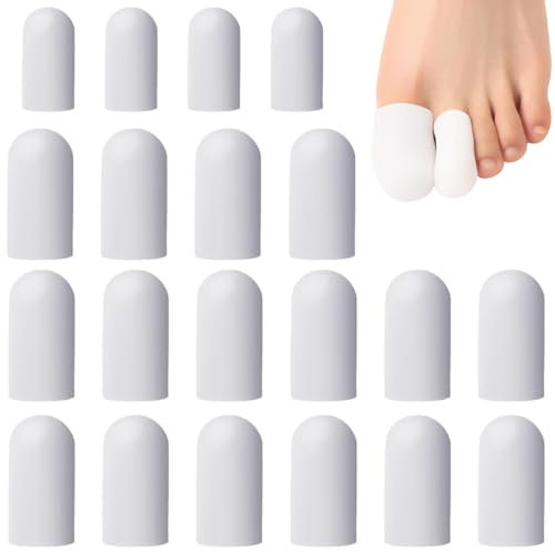 20 punte, protezioni in silicone per le dita dei piedi, protezioni morbide per vesciche, calli e dita a martello.