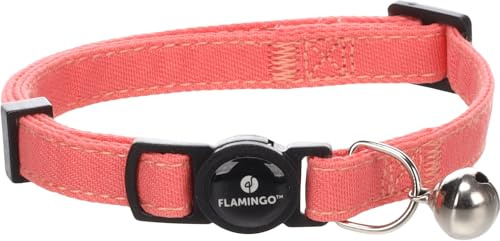 Flamingo Gato Collar Lomi Salmón Rosado 20-35cm 10mm