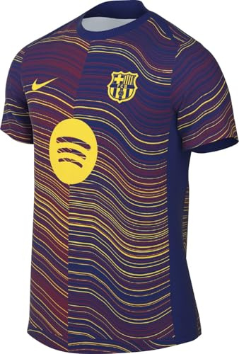 FC Barcelona Academy PRO Home Nike Dri-Fit Maglia da Calcio a Maniche Corte Pre-Match Uomo HJ7142