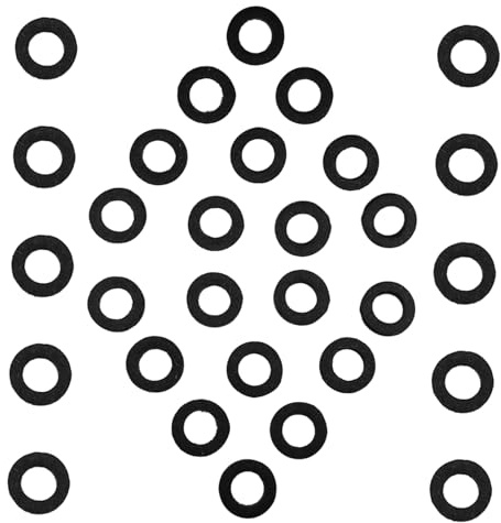 CLISPEED 30pcs Black Trumpet Valve Felt Pads Valve Washers for Trumpet Trombone Pocket Cushions Sound Insulation and Impact Absorption Instrument Accessories