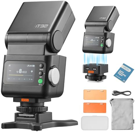 Godox iT32 TTL Mini Flash con X5S Inalámbrico Disparador para Sony Cámara