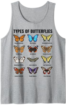 Types de Papillons, Tableau des espèces de Papillons Débardeur