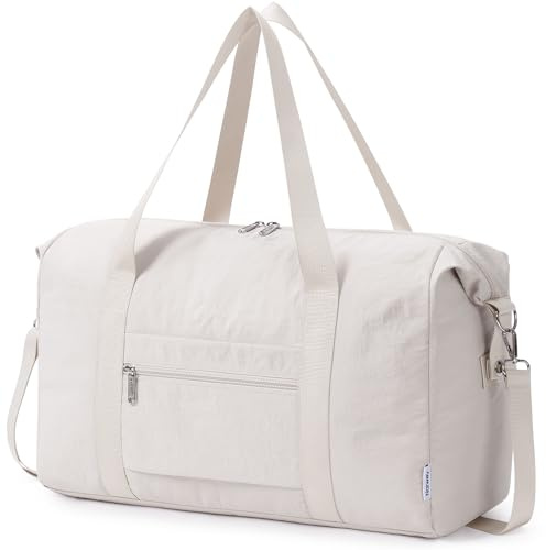 Narwey Cabin Bag 45x36x20 New Easyjet, Foldable Weekend Bags for Women | Lightweight Travel Duffel Bag with Compartments, Portable Hospital Bag, Carry on Hand Luggage Bag for Essentials, Gym, Gift