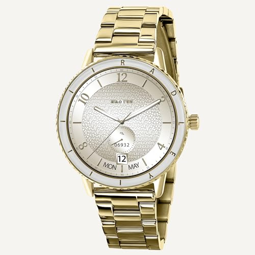 RADLEY Series 57 Smart Watch for Women with Hands-Free Calling, 1.19'' AMOLED Touch Screen, Step Count, Health Fitness Tracker, Heart Rate Monitor, Music Control, 20 Languages, Cycle Tracking