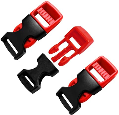 3 Pezzi Fibbia per Casco Da Motociclista, Fibbie a Clip per Casco, Clip Universali per Cinturino Mentoniera, Fibbia a Scatto Di Ricambio per Caschi Da Bici, Moto e e-Bike