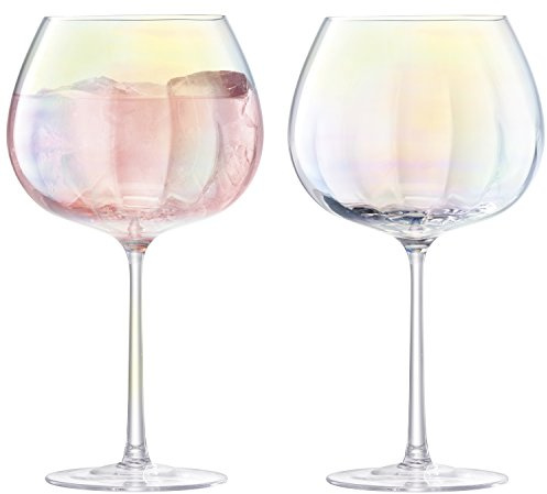 LSA ballongkupa, 650 ml, pärlemor, 2 stycken, glas, pärlemor, (1-pack)