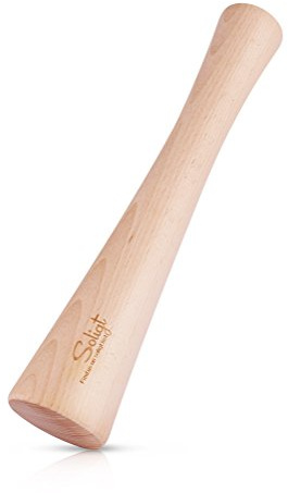 Soligt 12 Sauerkraut Pounder for Mason Jars Vegetable Fermentation- One Piece of Solid Wood