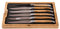 Laguiole en Aubrac Steakmesser, Set mit 6 Stück, Griff aus Olivenholz, Original aus Frankreich, mit Echtheitszertifikat und schöner Aufbewahrungsbox aus Holz | Holz-Leute