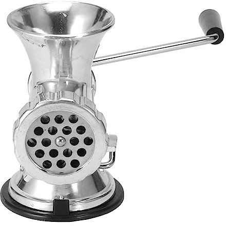 Molinillo de Carne Manual de Aleación de Aluminio, Máquina de Molienda de Salchichas, Relleno de Accesorios de Cocina para el Hogar, Picadora de Manivela Manual, Procesador de