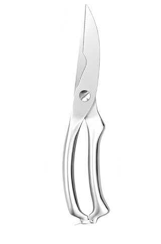 MLG Tools forbici per pollame in acciaio inossidabile super leggere, forbici da cucina automatiche a rimbalzo, forbici per alimenti durevoli con serratura, forbici da cucina per cucina