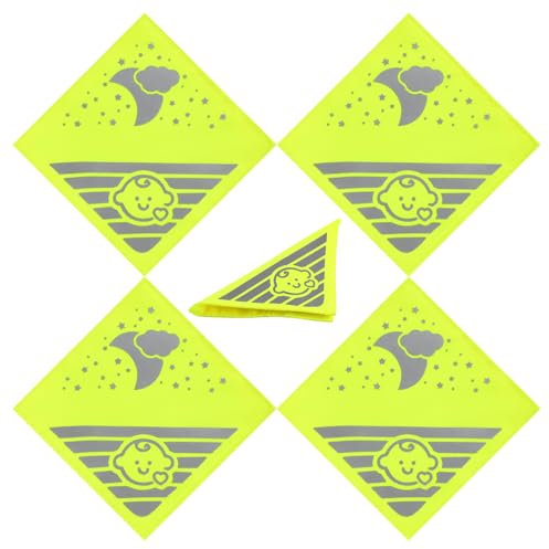 Chstarina Reflektoren für Kinderwagen, Reflektor Aufkleber, Sicherheits-Reflektoren, Universal Reflektoren für Kinderwagen Fahrräde Rollstühle Buggy, 4 Stück, 12 * 12cm